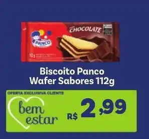 Covabra Supermercados Biscoito Panco Wafer Sabores oferta