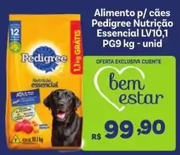 Covabra Supermercados Alimento p/ cães Pedigree Nutrição Essencial LV10,1 oferta