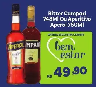 Covabra Supermercados Bitter Campari Ou Aperitivo Aperol oferta