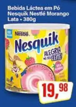 Rede Supermarket Bebida Láctea em Pó Nesquik Nestlé Morango Lata oferta