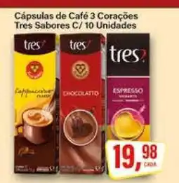 Rede Supermarket Cápsulas de Café 3 Corações oferta