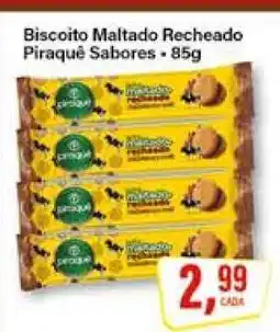 Rede Supermarket Biscoito Maltado Recheado Piraquê Sabores - 85g oferta