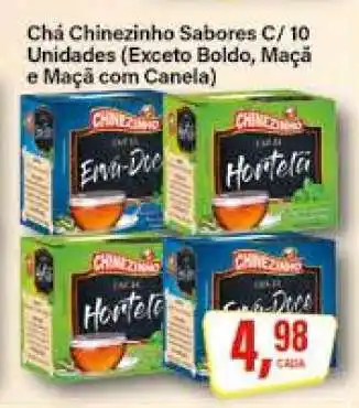 Rede Supermarket Chá Chinezinho Sabores C/ 10 Unidades oferta