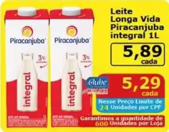 Mialich Supermercados Leite longa vida piracanjuba integral oferta
