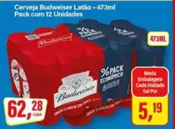 Rede Supermarket Cerveja Budweiser Latão oferta