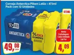 Rede Supermarket Cerveja Antarctica Pilsen Latão - 473ml oferta