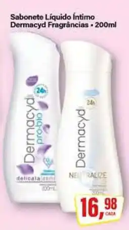 Rede Supermarket Sabonete Líquido Íntimo Dermacyd Fragrâncias oferta