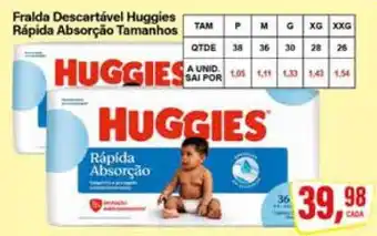 Rede Supermarket Fralda Descartável Huggies oferta