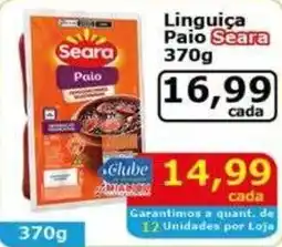 Mialich Supermercados Linguiça Paio Seara oferta