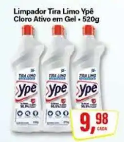Rede Supermarket Limpador Tira Limo Ypê Cloro Ativo em Gel - 520g oferta