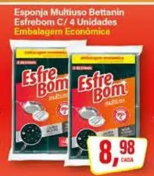 Rede Supermarket Esponja Multiuso Bettanin Esfrebom C/ 4 Unidades oferta