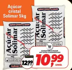 Safra Supermercados Açúcar cristal solimar oferta