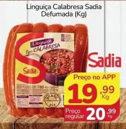 Rede Mais Supermercados Linguiça calabresa sadia defumada oferta