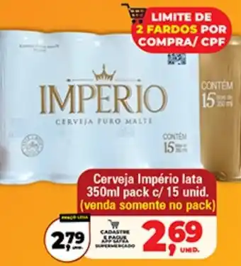 Safra Supermercados Cerveja império oferta