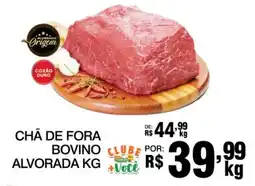 Supermercados Alvorada Chá de fora bovino alvorada kg oferta