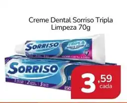 Rede Mais Supermercados Creme Dental Sorriso Tripla Limpeza oferta