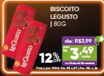 Pais e Filhos Supermercados Biscoito legusto oferta