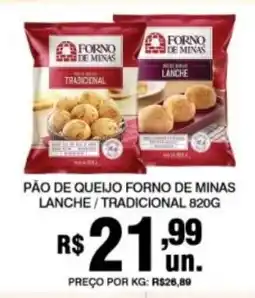 Supermercados Alvorada Pão de queijo forno de minas oferta