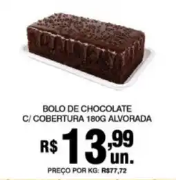 Supermercados Alvorada Bolo de chocolate oferta