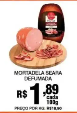Supermercados Alvorada Mortadela seara defumada oferta