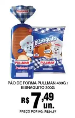 Supermercados Alvorada pão de forma pullman / bisnaguito oferta