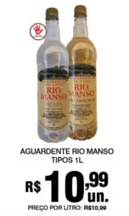 Supermercados Alvorada Aguardente rio manso tipos oferta