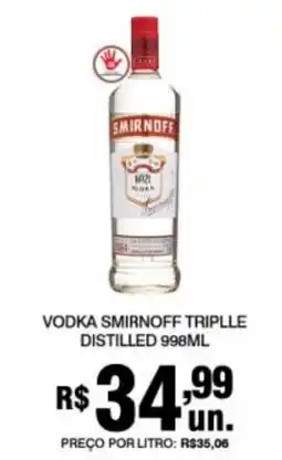 Supermercados Alvorada Vodka smirnoff triple oferta