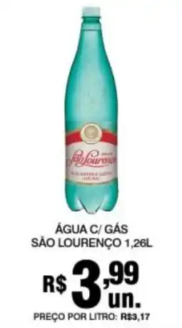 Supermercados Alvorada Água c/ gás são lourenço oferta