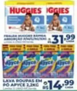 Supermercados Tridico Balança huggies rápida absorção p/mais/mais oferta
