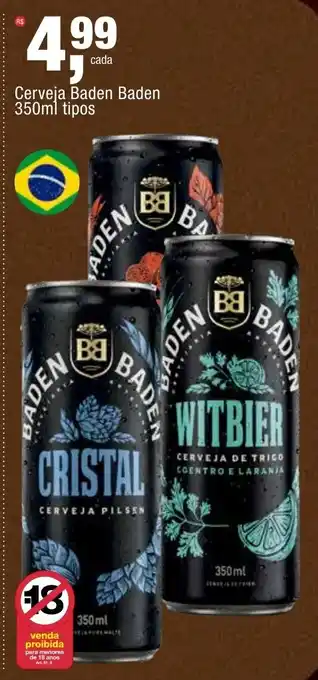 Frangolândia Cerveja Baden Baden oferta