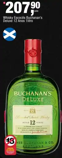 Frangolândia Whisky Escocês Buchanan's Deluxe 12 Anos oferta
