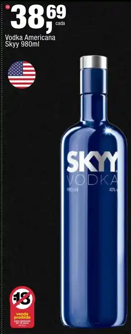 Frangolândia Vodka Americana Skyy oferta