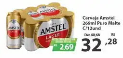 Del Moro Supermercados Cerveja Amstel oferta