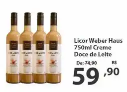 Del Moro Supermercados Licor weber haus creme doce de leite oferta