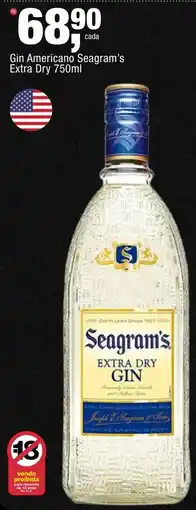 Frangolândia Gin Americano Seagram's Extra Dry oferta