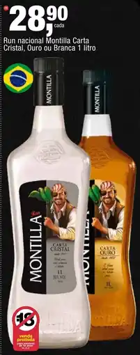 Frangolândia Ron montilla carta cristal oferta