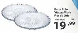 Del Moro Supermercados Porta Bolo Vitazza Vidro Flor de Lírio oferta