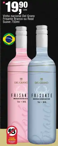 Frangolândia Vinho nacional Del Grano Frisante Branco ou Rosé Suave oferta