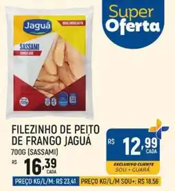 Supermercado Guará Filezinho de peito de frango jaguá oferta