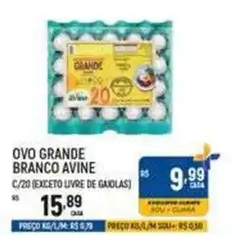 Supermercado Guará ovo grande branco avine oferta