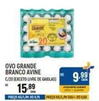 Supermercado Guará ovo grande branco avine oferta