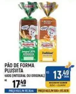 Supermercado Guará Pão de forma plusvita oferta