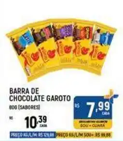 Supermercado Guará Barra de chocolate garoto oferta