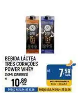Supermercado Guará Bebida láctea três corações power whey oferta