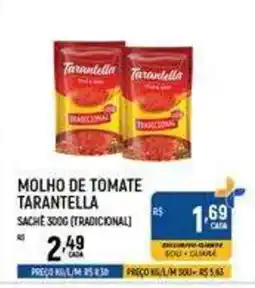 Supermercado Guará molho de tomate tarantella oferta