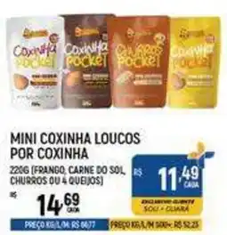 Supermercado Guará Mini coxinha loucos por coxinha oferta