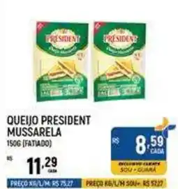 Supermercado Guará Queijo president mussarela oferta