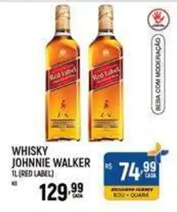 Supermercado Guará Whisky johnnie walker 1l (red label) oferta
