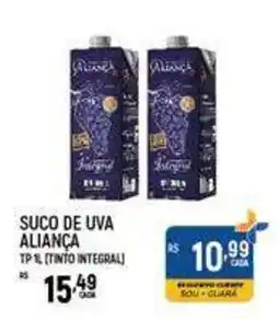 Supermercado Guará suc de uva aliança tp 1l (tinto integral) oferta