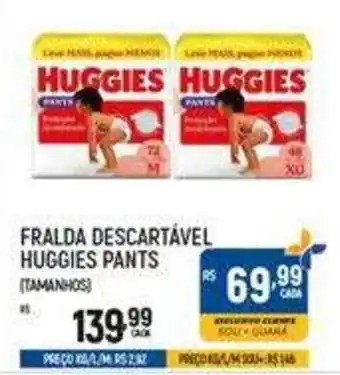 Supermercado Guará Fralda descartável huggies pants oferta